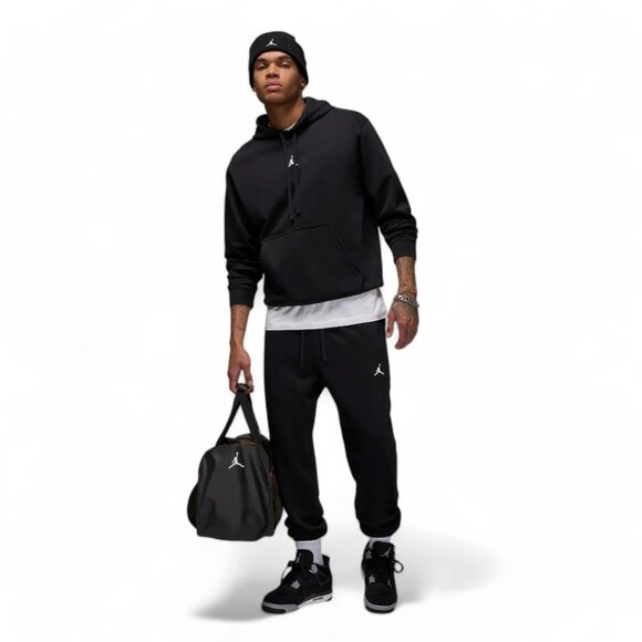 Air Jordan Men's 2 PC Tracksuit Dri-fit Matching Outfit Set Black Lightweight NW - Picture 1 of 13